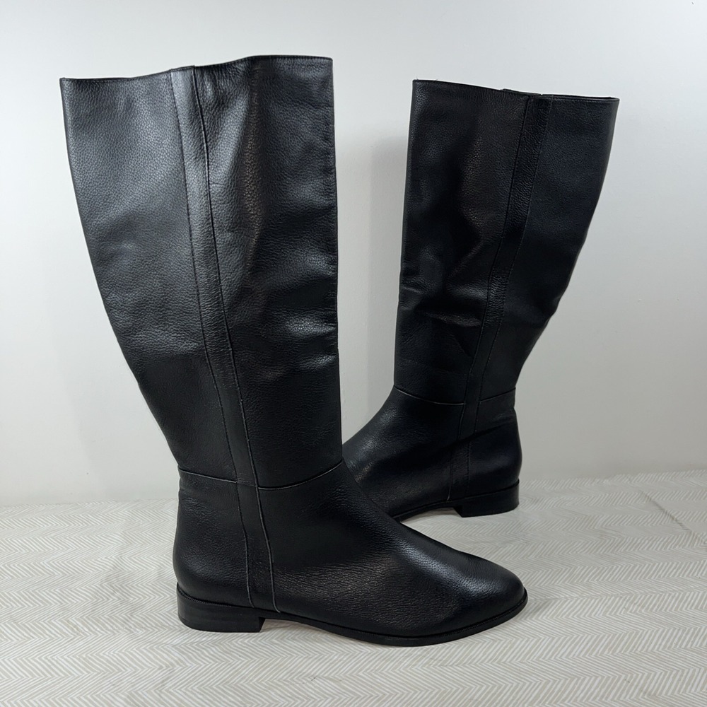 Part & Parcel Women's The Ridding Boot Black Soft Leather‎ Sz 8 Tall Y2K Classic
